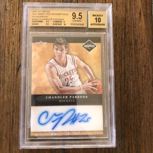 2011-12 PANINI LIMITED ROOKIE REDEMPTION AUTO CHANDLER PARSONS SP BGS 9.5/10 GEM - Picture 1 of 3