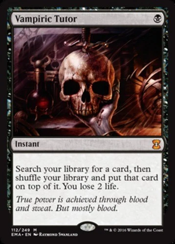 MTG Vampiric Tutor, Light Play, English Eternal Masters - Image 1 of 1