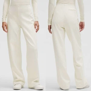 NWT Lululemon Women’s Stretch Knit Straight Leg Pull On Pant Bone Size Small - Picture 1 of 6