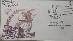 Patriotischer Brief 2. Weltkrieg 6.7.1945 A.P.O. - Bild 1 von 2