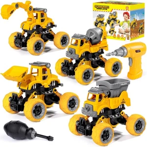 4PCS Take Apart Toys for 4 Year Old Boys Construction Toys with Electric Dril... - Picture 1 of 7