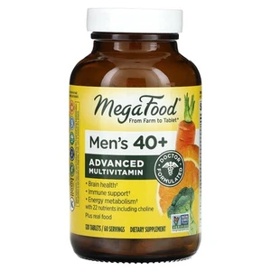 MegaFood Multi for Men 40   120 Tablets Dairy-Free, Gluten-Free, Kosher, NSF - Picture 1 of 3