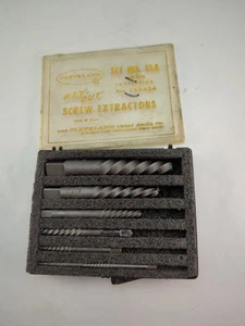 Screw Extractors Ezy-Out Cleveland Twist Drill Co Set No 15A Full Set USA HS - Picture 1 of 4