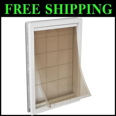 Designer Extra Large Plastic Pet Door with Telescoping Frame – 10.5" x 15" Flap - Image 1 of 4
