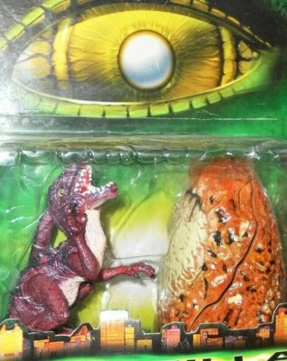 Godzilla 1998 HAMMER TAIL bebé Godzilla y huevo para incubar trendmasters toybiz sin usar, en caja Foto 1 de 4