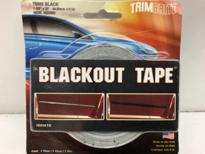Trimbrite T9005 Black-Out Blackout Tape Roll, 1-3/8" X 20' — 第 1/4 张图片
