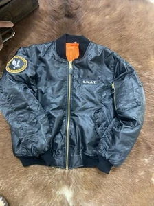 ROTHCO USA . MA-1 L.A SWAT’ ( Los Angeles P.D) Flight Jacket Size Large’ New - Picture 1 of 12