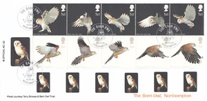 (140467) Birds of Prey Brazier Pub FDC The Barn Owl Northampton 2003 No. 40/60 - Bild 1 von 2