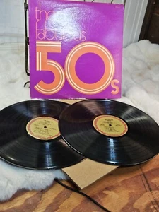 The Fabulous Fifties 1977 Double LP Stereo Compilation Columbia House VG+ - Picture 1 of 11