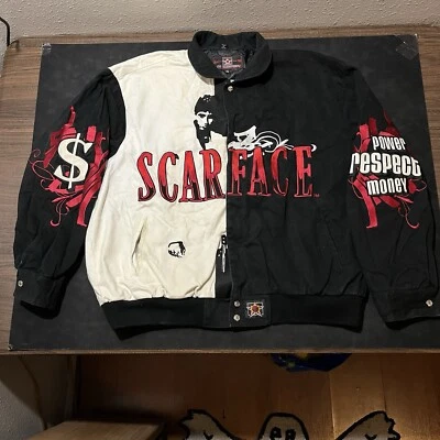 Scarface Jacket The World is Yours Mens 3XL Original JH Design Jeff Hamilton 90s - Image 1 of 4