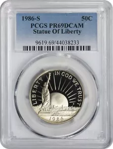 1986-S Statue of Liberty Commemorative Half Dollar PR69DCAM PCGS - Picture 1 of 2