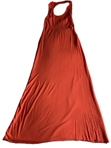 Aqua Starbright Maxi Dress UK 12 Off the Shoulder Orange Tall Party - Picture 1 of 9