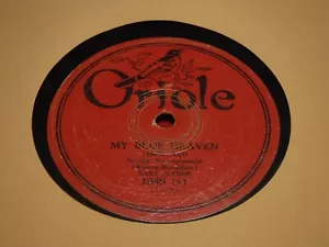 Mart Seamon Hugh Donovan 78 RPM Oriole 1049 My Blue Heaven Love Comes But Once - Imagen 1 de 5