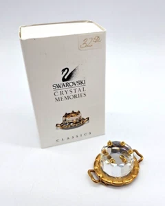 Swarovski Figurine Crystal Memories -Birthday Cake Gold 191602 Retired w Box - Picture 1 of 3