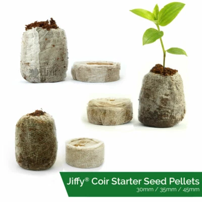 Jiffy Coir Propagation Pellets Grow Blocks Peat Free Eco Friendly Compost - Image 1 of 3