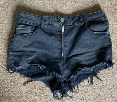 Pantalones cortos Refuge para mujer corte negro talla 8 Foto 1 de 3