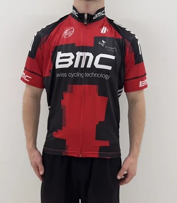 Camisa Jersey Hincapie BMC Bicicleta Suiza Ciclismo Para Hombres Cremallera Completa Talla XXL Foto 1 de 4