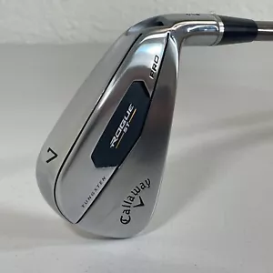 Callaway Rogue ST Pro FL2 Single 7 Iron ATTAS 50 S Stiff Flex Graphite Shaft RH - Picture 1 of 11