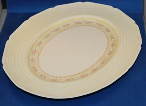 ROYAL DOULTON WESTMINSTER FINE BONE CHINA Serving Platter 14 3/4" Yellow - Picture 1 of 4