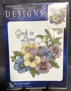 Janlynn ‘God Is Love’ Counted Cross Stitch Kit - Picture 1 of 2