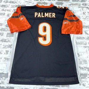 Vintage Cincinnati Bengals Jersey Men Large Black Carson Palmer Reebok Y2K 2000s - Picture 1 of 11