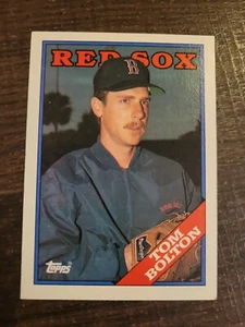 Tarjeta de béisbol Tom Bolton #442 1988 Topps casi nueva/m Medias Rojas - Imagen 1 de 2