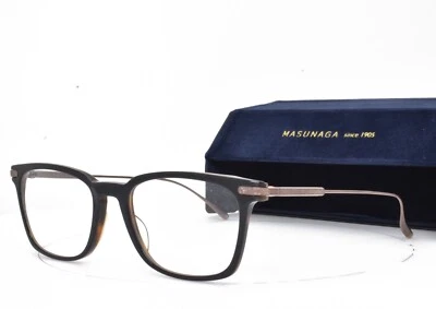 MASUNAGA x KENZO TAKADA Eyeglasses Shiny Dark Navy Blue Bronze LIBRA #35 54mm - Image 1 of 4