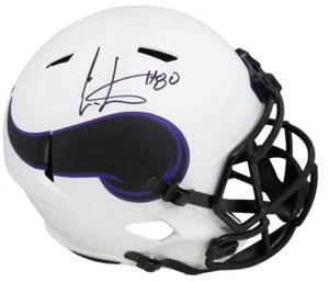Cris Carter Signed Vikings Lunar Eclipse Riddell F/S Speed Rep Helmet - SS COA - Picture 1 of 1