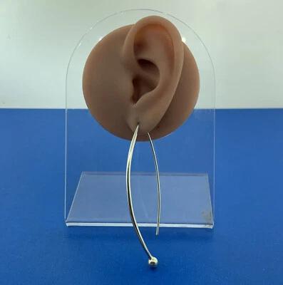 Silpada 925 Sterling Silver Minimalist Statement Threader Slide Earrings - Image 1 of 4