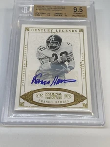 2012 National TreasureS Century GOLD Auto #11/25 Franco Harris BGS 9.5/10 POP 2 - Picture 1 of 10