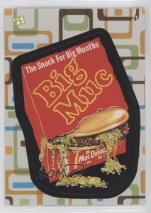 2008 Topps Wacky Packages Flashback 2 Black Border Big Muc Hamburger #21 1i7