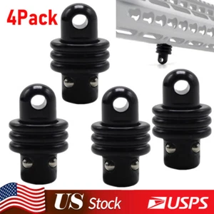 4X QD Sling Swivel Stud Heavy Duty Steel Quick Detach Sling Adapter with Button - Picture 1 of 12