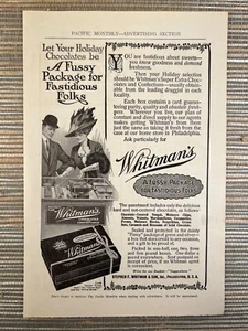 Whitman's Chocolate Confections Christmas Holiday Gift 1909 Vintage Print Ad - Picture 1 of 1
