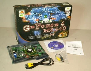 Vintage S-Media GeForce4 MX440 64MB DDR AGP VGA Graphics Card - New/Boxed - Picture 1 of 4