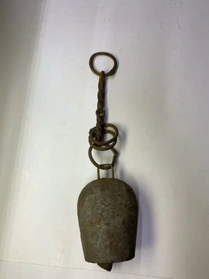 Antigo primitivo forjado à mão gado kicker sino de vaca clapper de madeira fantástico!! - Imagem 1 de 4