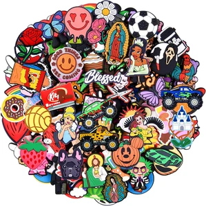 Lot of 25, 50, 100Pcs Random Different Shoe Charms Shoes Decoration for Kids Boy - Picture 1 of 9