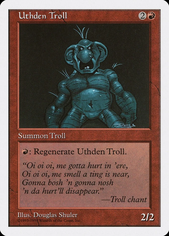 MTG Magic the Gathering Uthden Troll (50/85) Anthologies MP - Image 1 of 1