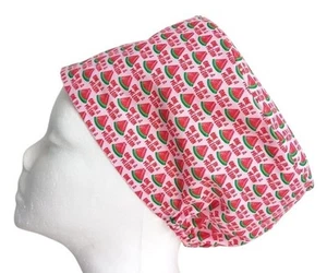 Wassermelone Peeling Kappe Arzt Theater Krankenschwester Krankenhaus ODP Tierarzt Chirurgisch - Bild 1 von 2