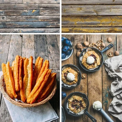  1PC Foto Hintergrundpapier Holzmaserung Marmor Fotografie Hintergrundpapier - Bild 1 von 4