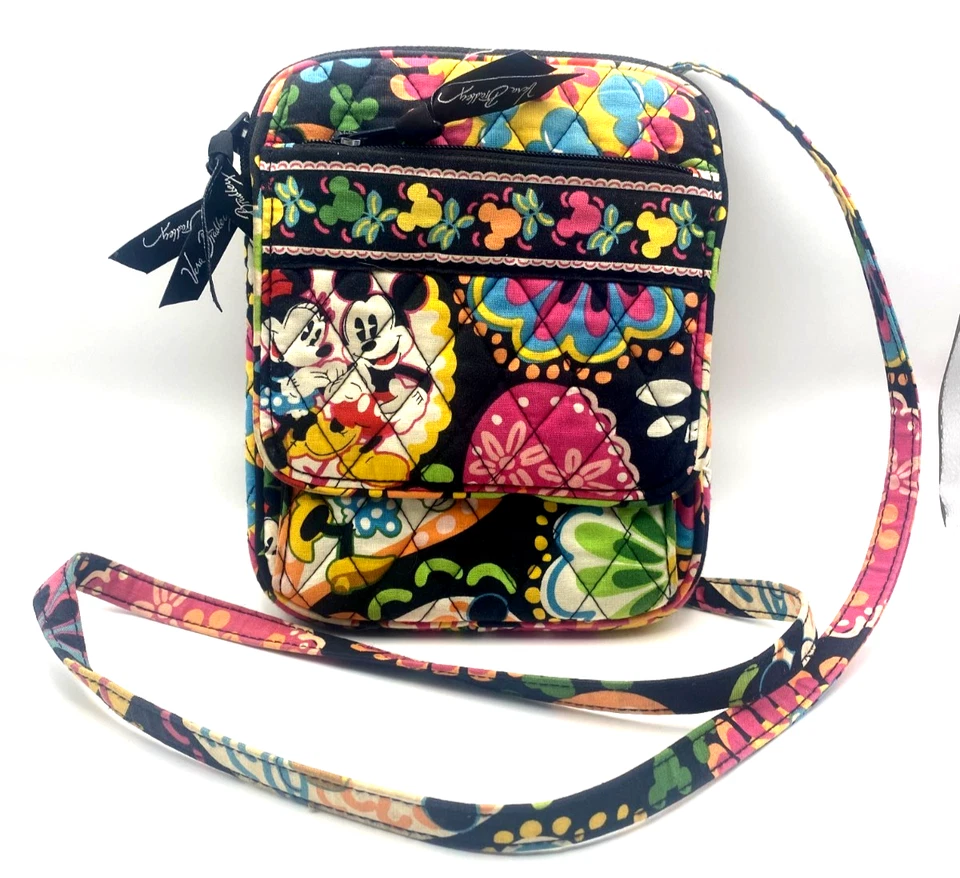 🌸 Bandolera Vera Bradley × Disney “Mickey Mouse Paisley” - Patrón retirado NUEVO SIN ETIQUETAS Foto 1 de 4