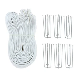 New Curtain Pleat Tape White 11 Yards /10 Meters Pleater Tape for Curtains - Picture 1 of 8