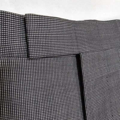 Z Zegna Dress Pants Mens 34x31 Wool Slacks Argyle Italy Black Gray Trousers - Image 1 of 4