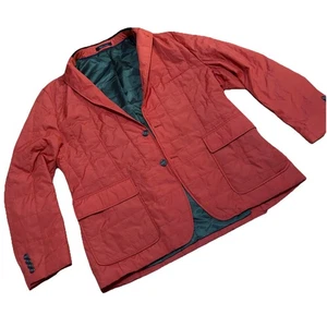 Chaps Stepp Blazer Jacke Herren Gr. 44R Orange Cordkragen - Bild 1 von 8