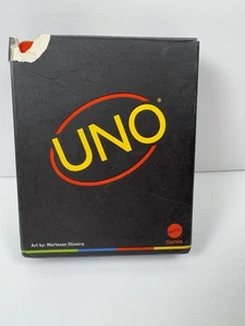 UNO Mininalist schwarz Familie Kartenspiel Neuheit Designer Warleson Oliveira Mattel - Bild 1 von 7