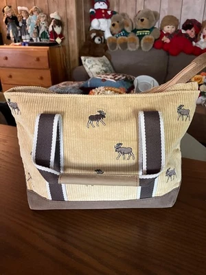 LL Bean Bolso de Pana con Alce Bordado Nuevo Sin Etiqueta Foto 1 de 4