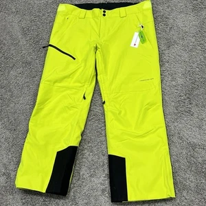 Obermeyer Force Pants Men’s 2XL Yellow Spark Insulated Lined Pant Ski Snow 25071 - Picture 1 of 14