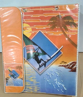Vintage 1980s 90s Surfer Mead Data Center Trapper Keeper Binder Folder Surfing - Image 1 of 4