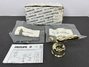 1 Delta H25PB piccolo Neostyle ottone lucido leva manico asta ricambio finale - Foto 1 di 12