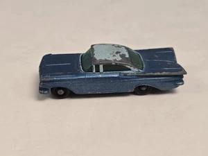 Vintage 1959 Chevrolet Impala Matchbox Lesney No. 57 Blue Chevy - Picture 1 of 8