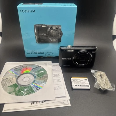 Fujifilm Digital Camera FinePix JX520 14.0MP Black Tested includes box  - Image 1 of 4